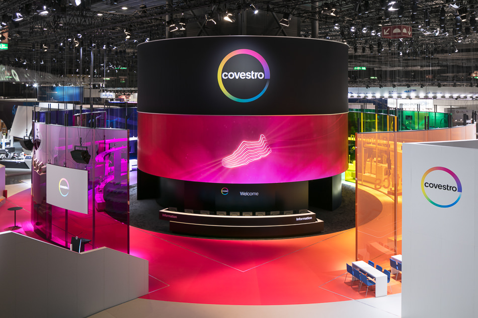 Messestand Covestro |  K 2016 Düsseldorf | uniplan