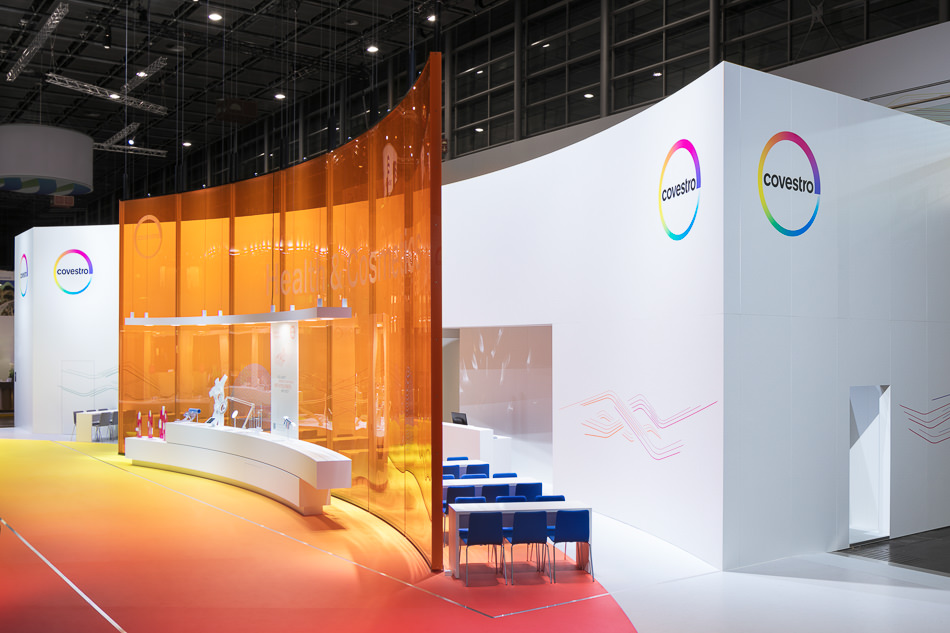 Messestand Covestro |  K 2016 Düsseldorf | uniplan
